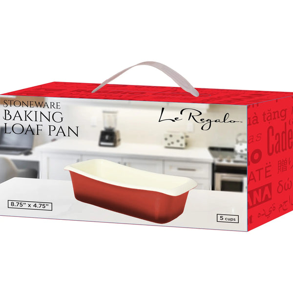 Le Regalo Rectangular Stoneware Baking Loaf Pan, 9.75x5.25 – Northern  Charm Boutique