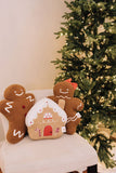 Sugarplum Gingerbread Cottage Pillow