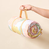 On-the-Go Quilted Blanket-Daisy Craze Peach