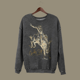 GIDDY UP FOIL MINERAL SWEATSHIRTS