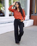 Fab-Fit Work Pant - Wide Leg in Black