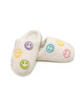 Indoor / Outdoor Slippers - Kids - Happy Faces - White