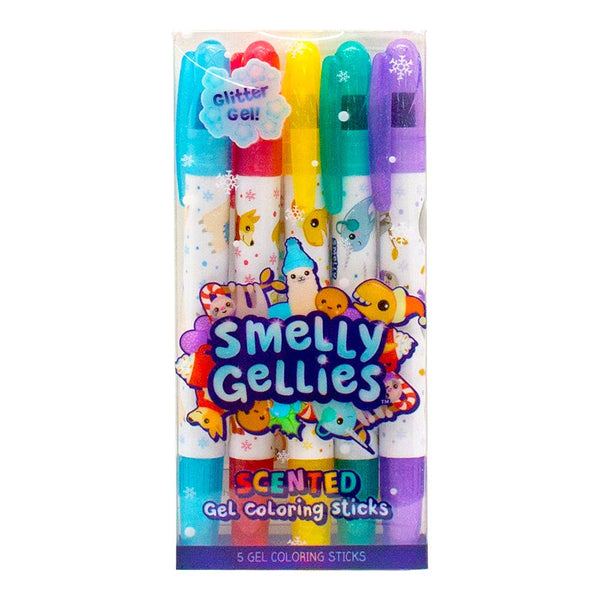 Holiday Smelly Gellies - Scented Glitter Gel Coloring Sticks