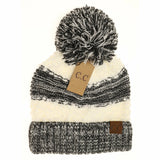 Popcorn Heathered Knit Pom Beanie HAT7391