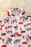 Boys cow pullover