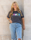 Teach Callie Tee - Dark Gray