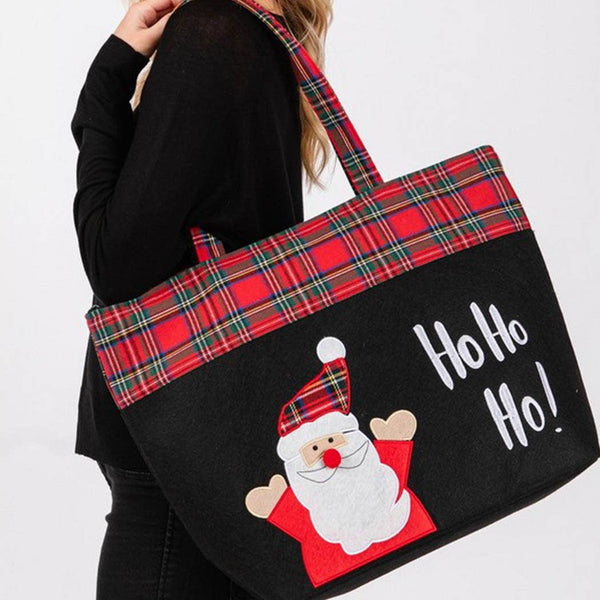 Ho Ho Ho Letter Santa Christmas Tote Bag