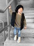 Little Bipsy Hooded Puffer Vest - Black