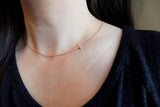 Sideways Cross Necklace