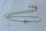 Sideways Cross Necklace