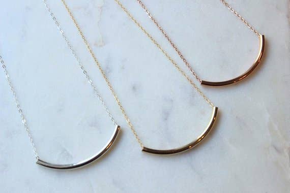 Curved Tube Necklace