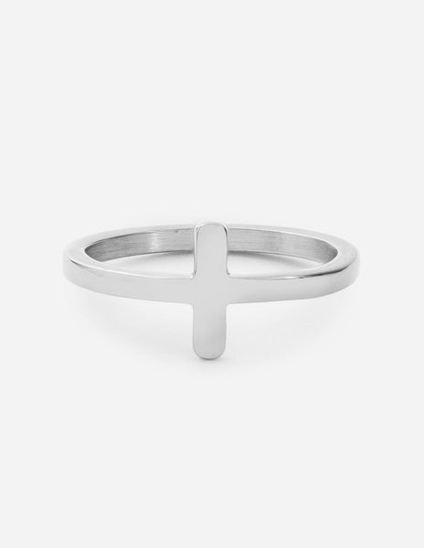 Silver Cross Ring