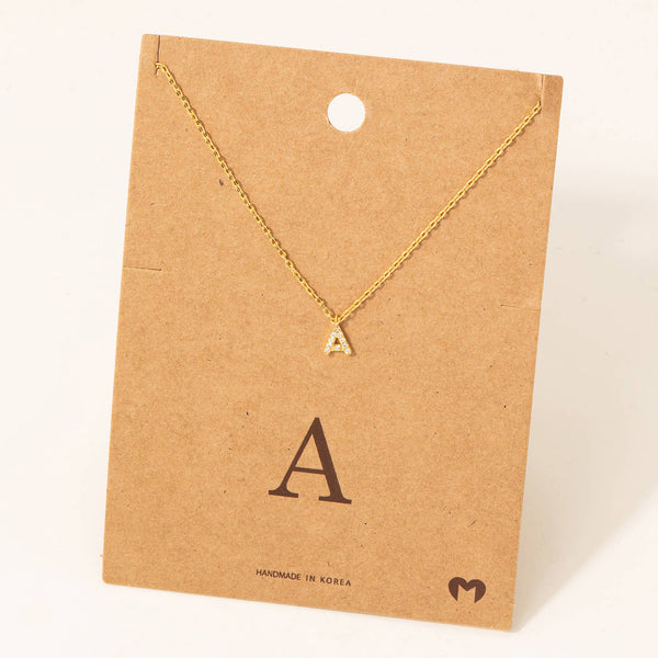 Mini Initial A Necklace