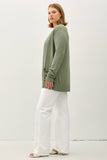 PLUS COTTON BLEND KNIT OPEN FRONT CARDIGAN