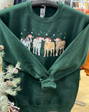 Christmas Cow Sweatshirt