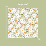 On-the-Go Quilted Blanket-Floral Haven Sage