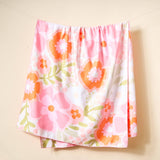 XL Quick-Dry Beach Towel-Beyond Blooms Pink Orange