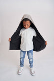 Little Bipsy Reversible Fleece Zip Hoodie - Black