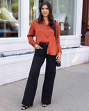 Fab-Fit Work Pant - Wide Leg in Black