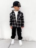 Little Bipsy Hooded Flannel - Black