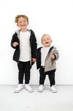 Little Bipsy Reversible Fleece Zip Hoodie - Black