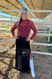 Bronc & Bows Mesh Top