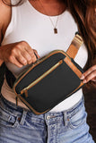 Adjustable Strap Mini PU Leather Crossbody Bag