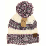 Popcorn Heathered Knit Pom Beanie HAT7391