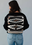 Black, Gray, Brown & Cream Aztec Backpack