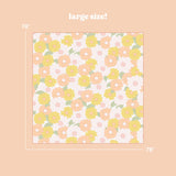 On-the-Go Quilted Blanket-Daisy Craze Peach