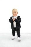 Little Bipsy Reversible Fleece Zip Hoodie - Black