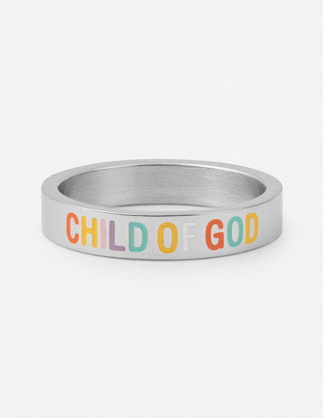 Silver Child of God Ring