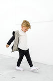 Little Bipsy Reversible Fleece Zip Hoodie - Black