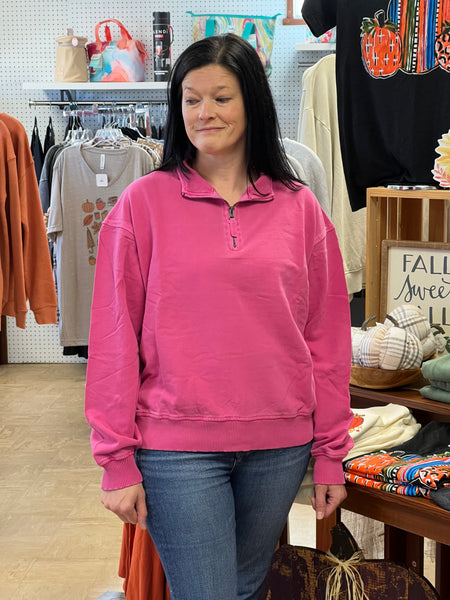 Lakyn Half Zip - Hot Pink