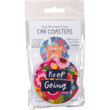 Keep Going Car Coasters