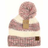 Popcorn Heathered Knit Pom Beanie HAT7391