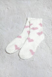 WARM CORAL FLEECE PLUSH HEART FUZZY SOCKS