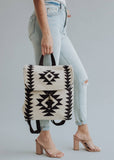 Cream & Black Aztec Backpack