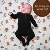 Life Is Better In Boots Western Baby Swaddle Blanket