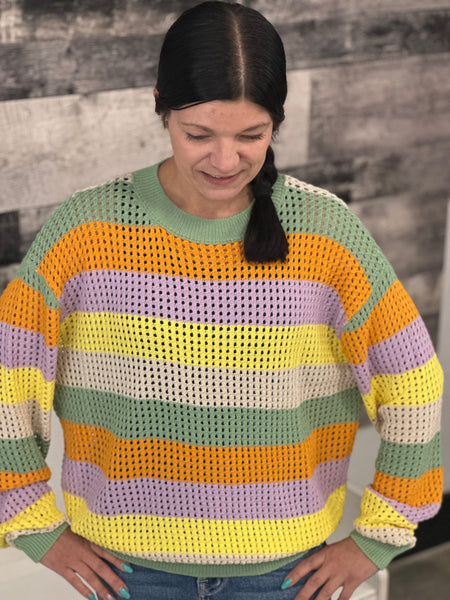 Lightweight Colorblock Sweater