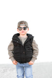 Little Bipsy Hooded Puffer Vest - Black