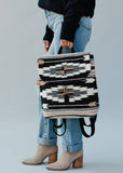 Black, Gray, Brown & Cream Aztec Backpack