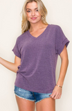 Mindy Top - Eggplant