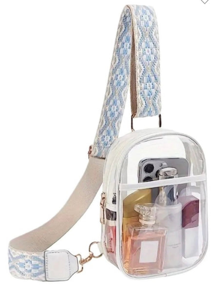 Clear Sling Bag With Guitar Strap