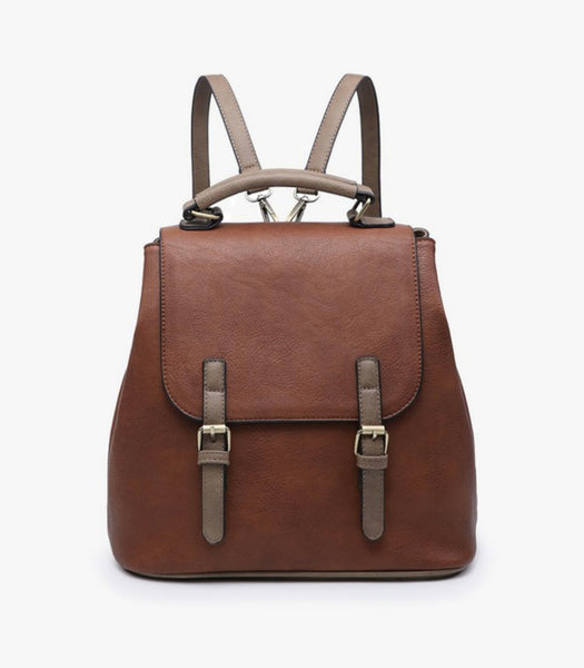 Brown Convertible Backpack