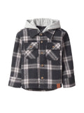 Little Bipsy Hooded Flannel - Black