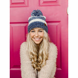 Popcorn Heathered Knit Pom Beanie HAT7391