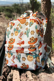 Western Emoji Printed Medium Size Backpack for Kids