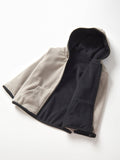 Little Bipsy Reversible Fleece Zip Hoodie - Black