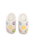 Indoor / Outdoor Slippers - Kids - Happy Faces - White